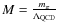 ${M}=\frac{m_\pi}{\Lambda_{\rm QCD}}$