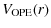 $\displaystyle V_{\rm OPE}(r)$
