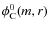 $\phi_{\rm C}^0(m,r)$
