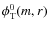 $ \phi_{\rm T}^0(m,r)$