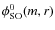 $\phi_{\rm SO}^0(m,r)$