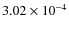 $3.02 \times 10^{-4}$