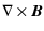 $\displaystyle \nabla \times \vec{B}$