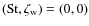 $({\rm St},\zeta_{\rm w}) = (0,0)$