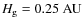 $H_{\rm g} = 0.25\ {\rm AU}$