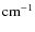 ${\rm cm}^{-1}$