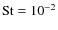 ${\rm St}=10^{-2}$