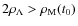 $2\rho_{\Lambda} > \rho_{\rm M}(t_0)$