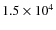 $1.5\times10^{4}$