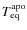 $T^{\rm apo}_{\rm eq}$