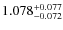$1.078^{\rm +0.077}_{-0.072}$