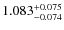 $1.083^{\rm +0.075}_{-0.074}$
