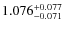 $1.076^{\rm +0.077}_{-0.071}$