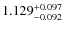 $1.129^{\rm + 0.097}_{- 0.092} $