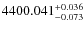 $4400.041^{\rm +0.036}_{-0.073}$