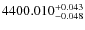 $4400.010^{\rm +0.043}_{-0.048}$