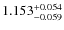 $1.153^{\rm +0.054}_{-0.059}$