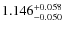 $1.146^{\rm +0.058}_{-0.050}$