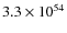 $3.3 \times 10^{54}$