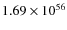 $1.69 \times 10^{56}$