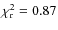 $\chi_{\rm r}^2=0.87$