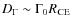 $D_{\Gamma}\sim \Gamma_0R_{\rm CE}$