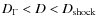 $D_\Gamma<D<D_{\rm shock}$