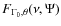 $F_{\Gamma_0,\theta}(\nu,\Psi)$
