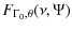$\displaystyle F_{\Gamma_0,\theta}(\nu,\Psi)$