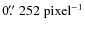 $0\hbox{$.\!\!^{\prime\prime}$ }252\;\mbox{pixel}^{-1}$