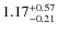 $1.17_{-0.21}^{\rm +0.57}$