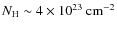 $N_{\rm H}\sim 4\times 10^{23}~\rm cm^{-2}$