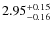 $2.95^{\rm +0.15}_{-0.16}$
