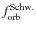 $f^{\rm Schw.}_{\rm orb}$