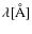 $\lambda [\AA]$