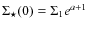 $\Sigma_\star(0)=\Sigma_1 e^{a+1}$