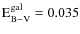 $\rm {E_{\rm {B-V}}^{\rm {gal}}}=0.035$