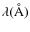 $\lambda (\AA)$
