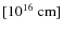 $[10^{16}~\rm {cm}]$