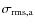 $\sigma_{\rm rms,a}$