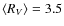 $\langle R_V\rangle = 3.5$