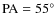 ${\rm PA}=55^{\circ }$