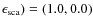 $\epsilon_{\rm sca}) = (1.0, 0.0)$