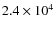$2.4 \times 10^{4}$