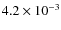 $4.2 \times 10^{-3}$