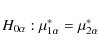 \begin{displaymath}H_{0\alpha} : \mu^*_{1\alpha}=\mu^*_{2\alpha}
\end{displaymath}
