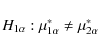 \begin{displaymath}H_{1\alpha} : \mu^*_{1\alpha} \neq \mu^*_{2\alpha}
\end{displaymath}