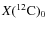 $X(^{12}{\rm C})_{\rm0}$