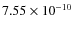 $7.55\times 10^{-10}$