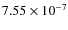$7.55\times 10^{-7}$